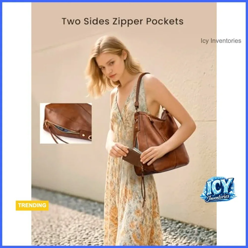 Faux Leather Hobo Crossbody Bag Large Capacity Shoulder Purse